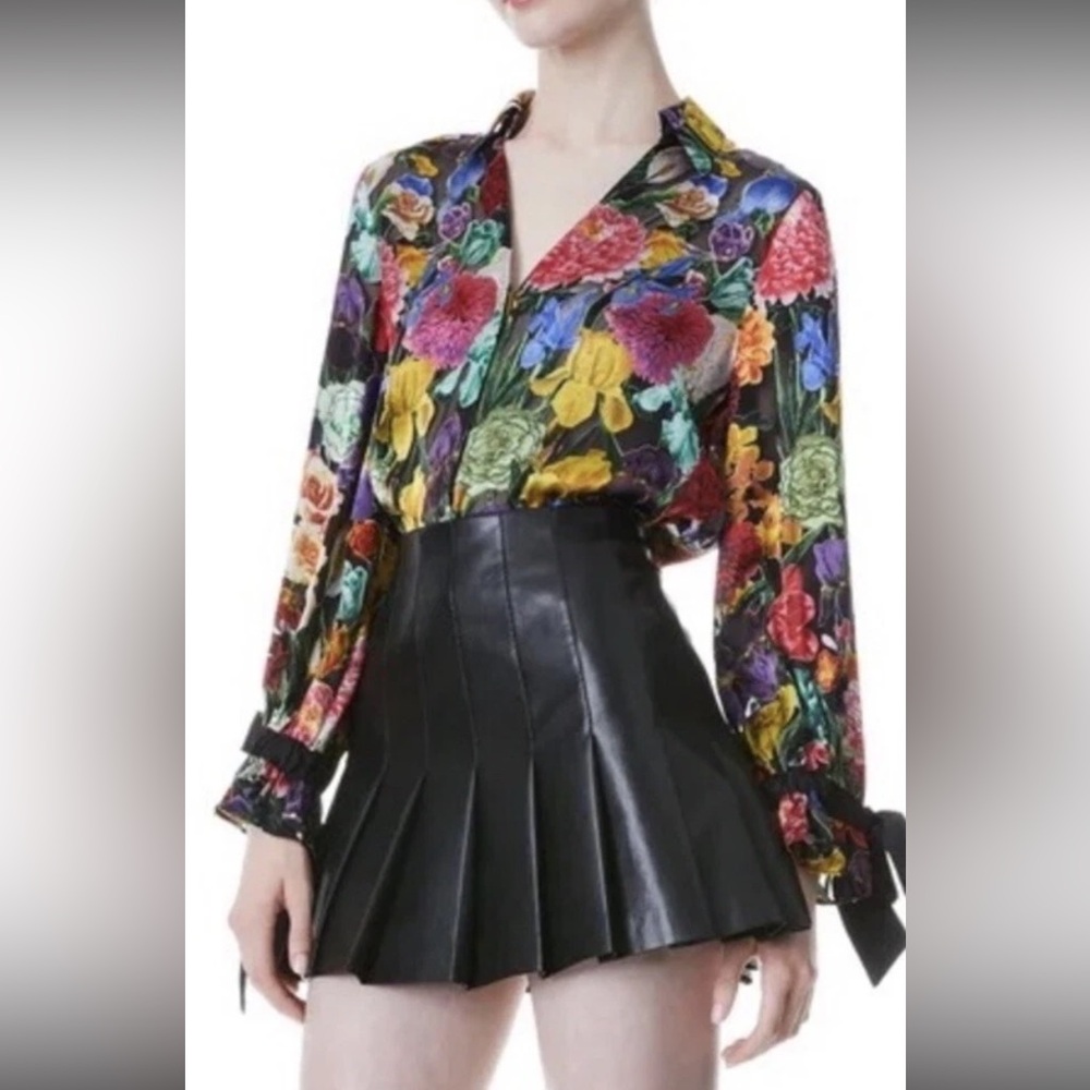Alice + Olivia Floral Blouse - Multicolor